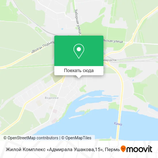 Карта Жилой Комплекс «Адмирала Ушакова,15»