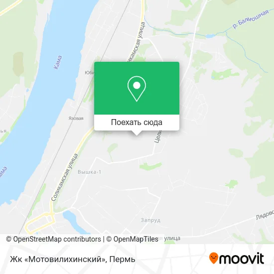 Карта Жк «Мотовилихинский»