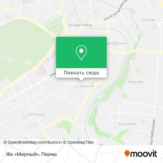 Карта Жк «Мирный»
