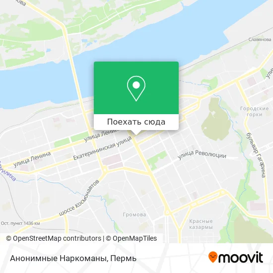 Карта Анонимные Наркоманы