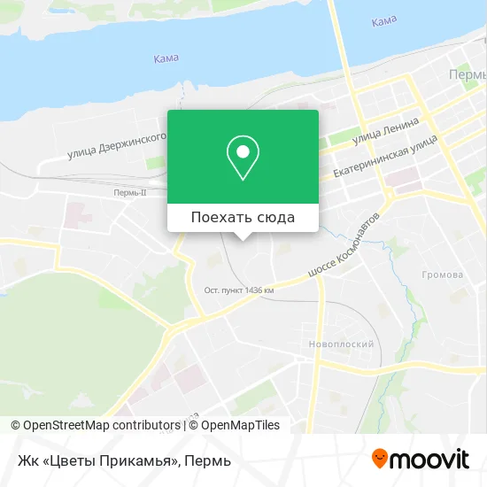Карта Жк «Цветы Прикамья»