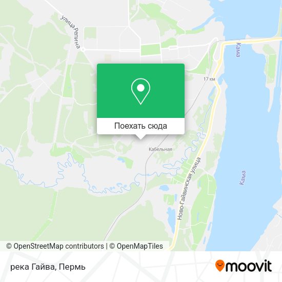 Карта река Гайва