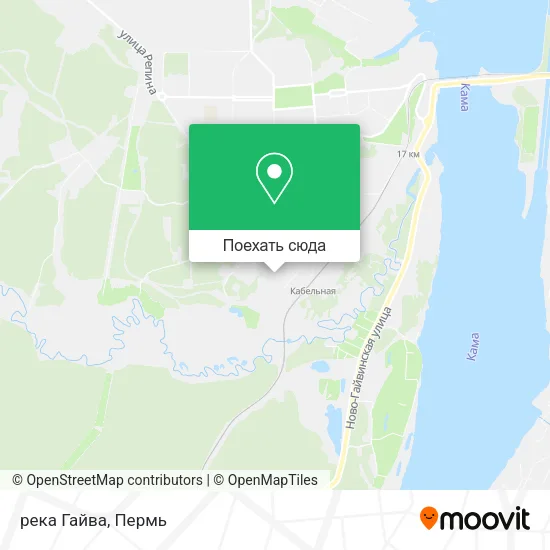 Карта река Гайва