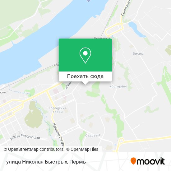 Карта улица Николая Быстрых