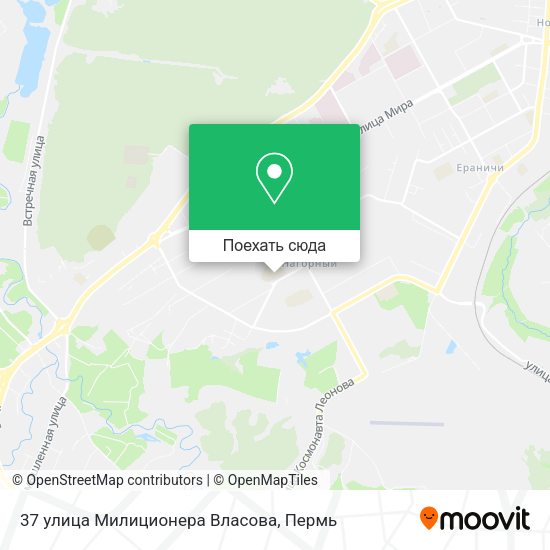 Карта 37 улица Милиционера Власова