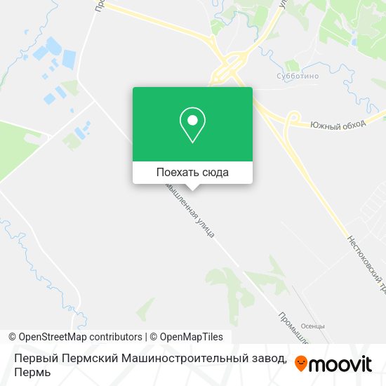 Карта Первый Пермский Машиностроительный завод