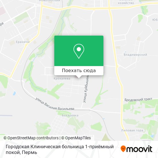 Карта Городская Клиническая больница 1-приёмный покой