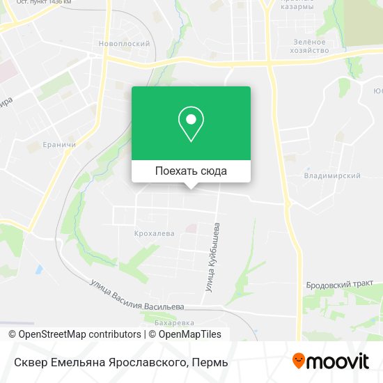 Карта Сквер Емельяна Ярославского