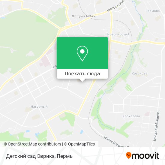 Карта Детский сад Эврика