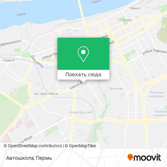 Карта Автошкола