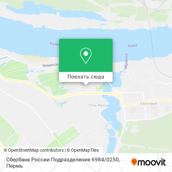 Карта Сбербанк России Подразделение 6984 / 0250