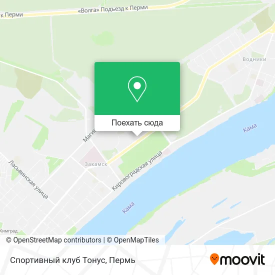 Карта Спортивный клуб Тонус