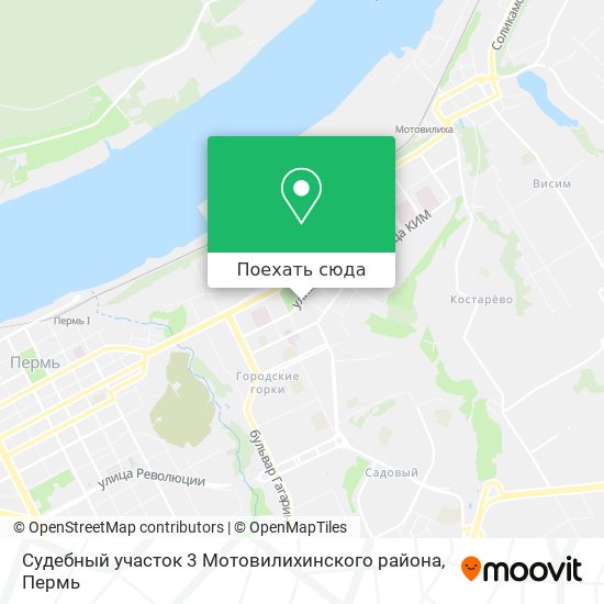 Карта Судебный участок 3 Мотовилихинского района