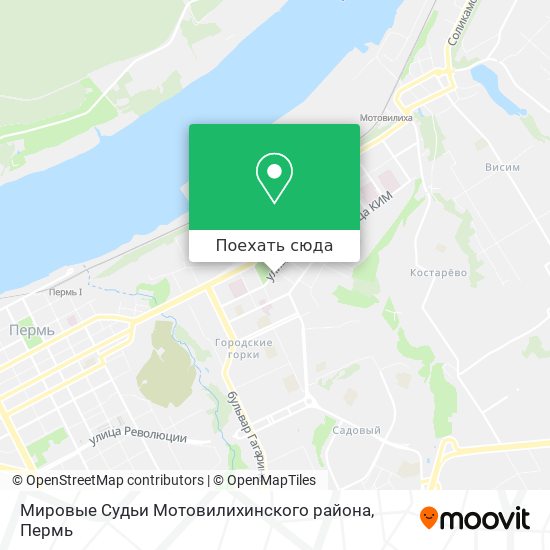 Карта Мировые Судьи Мотовилихинского района