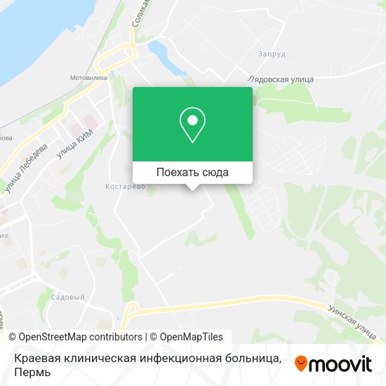 Карта Краевая клиническая инфекционная больница