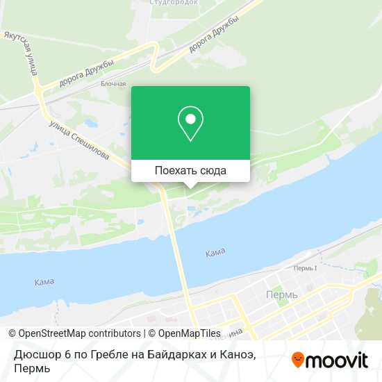 Карта Дюсшор 6 по Гребле на Байдарках и Каноэ