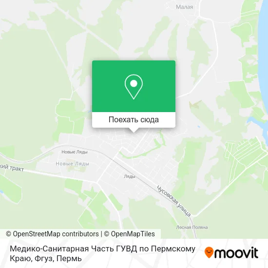 Карта Медико-Санитарная Часть ГУВД по Пермскому Краю, Фгуз