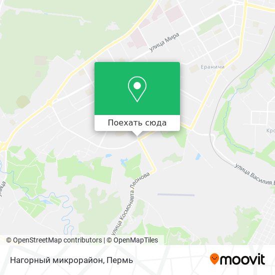Карта Нагорный микрорайон
