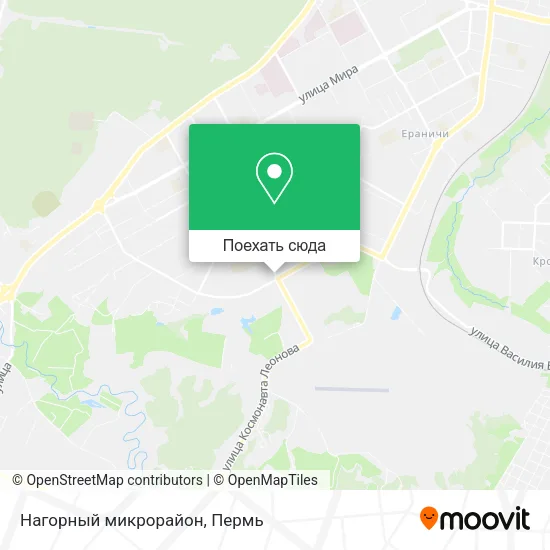 Карта Нагорный микрорайон
