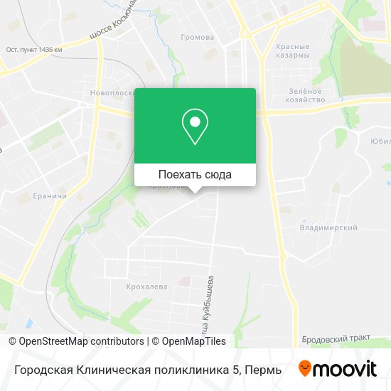 Карта Городская Клиническая поликлиника 5