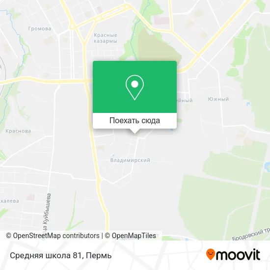 Карта Средняя школа 81