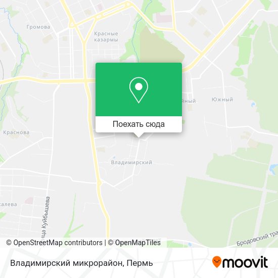Карта Владимирский микрорайон