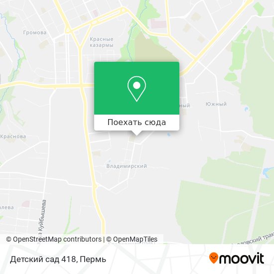Карта Детский сад 418