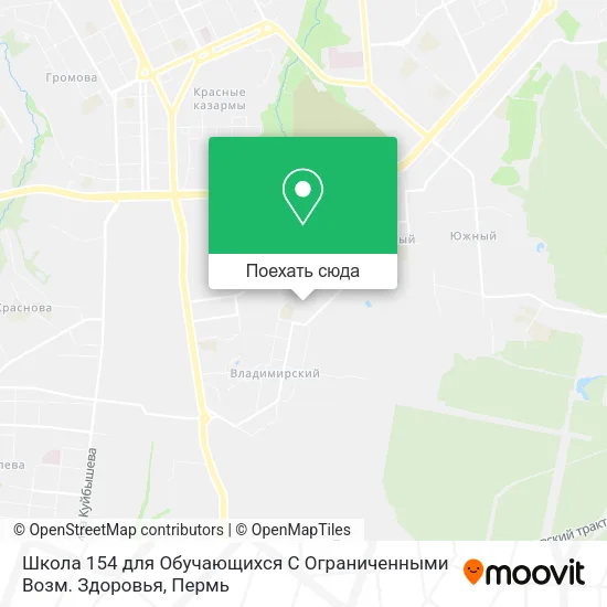 Карта Школа 154 для Обучающихся С Ограниченными Возм. Здоровья