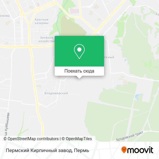 Карта Пермский Кирпичный завод