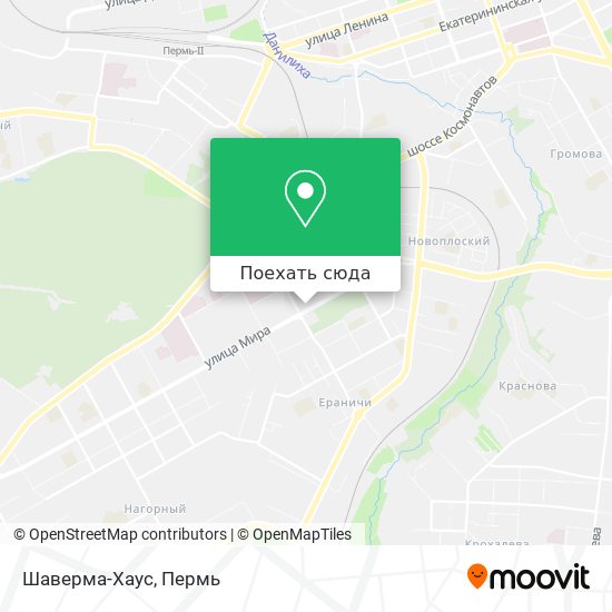 Карта Шаверма-Хаус