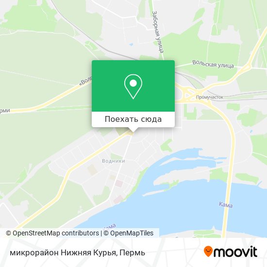 Карта микрорайон Нижняя Курья