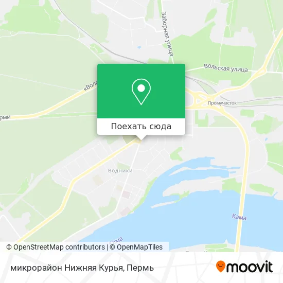 Карта микрорайон Нижняя Курья