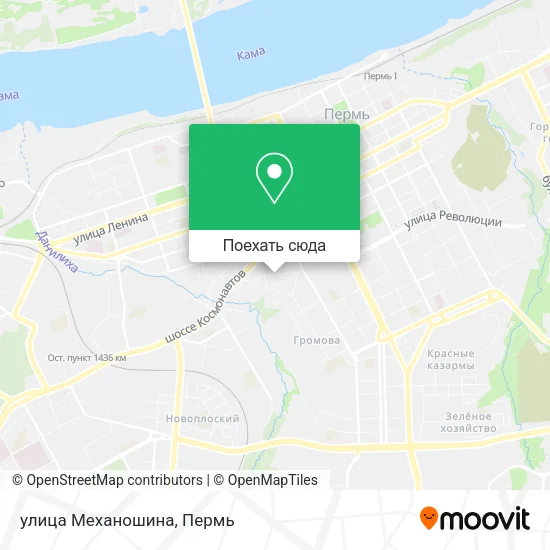 Карта улица Механошина
