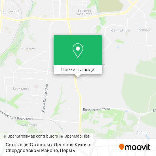 Карта Сеть кафе-Столовых Деловая Кухня в Свердловском Районе