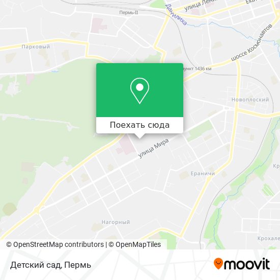 Карта Детский сад