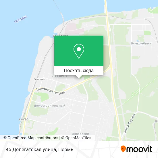 Карта 45 Делегатская улица