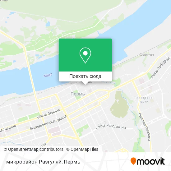 Карта микрорайон Разгуляй