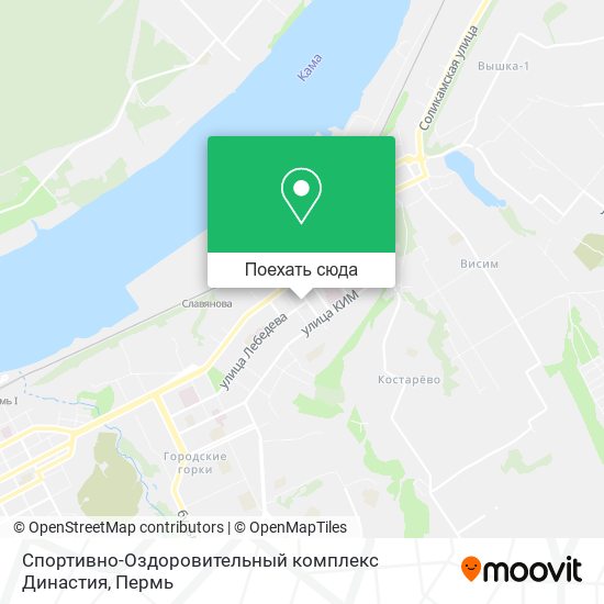 Карта Спортивно-Оздоровительный комплекс Династия