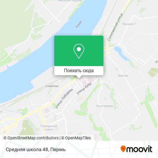 Карта Средняя школа 48