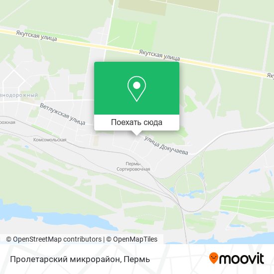 Карта Пролетарский микрорайон