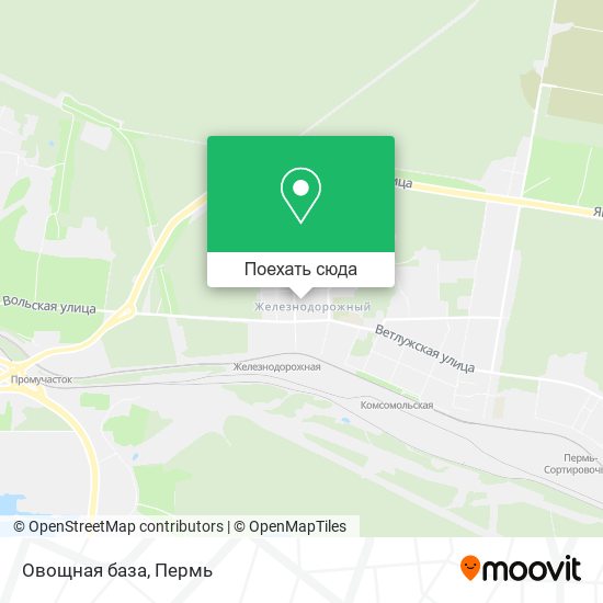 Карта Овощная база