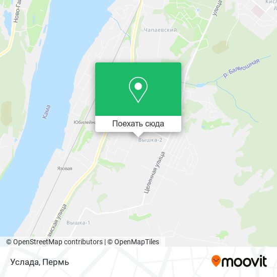 Карта Услада
