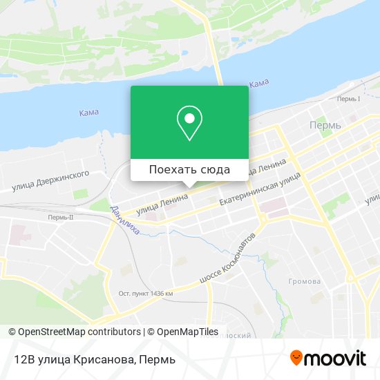 Карта 12В улица Крисанова