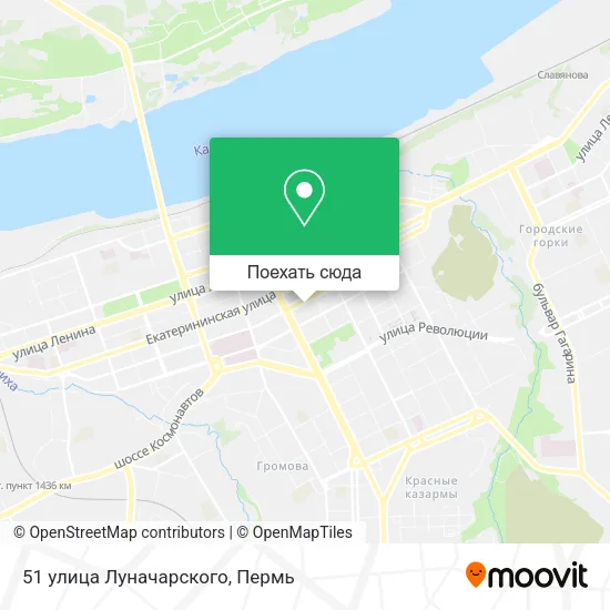 Карта 51 улица Луначарского
