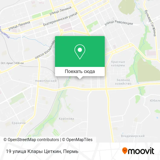 Карта 19 улица Клары Цеткин