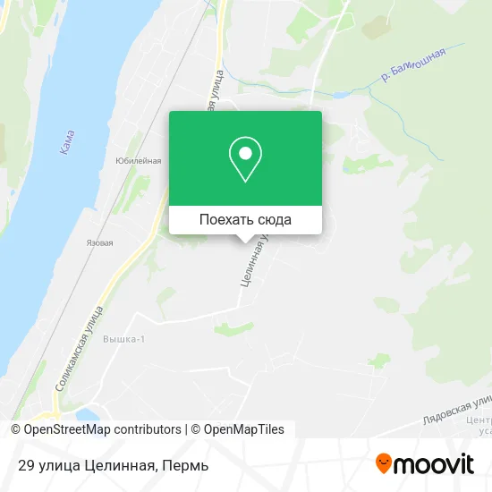 Карта 29 улица Целинная