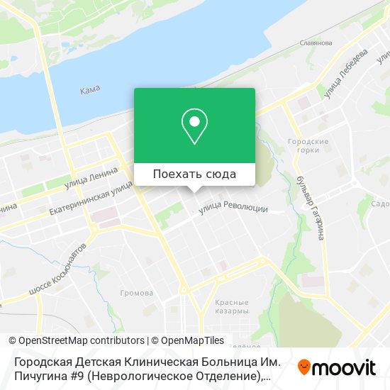 Карта Городская Детская Клиническая Больница  Им.  Пичугина #9  (Неврологическое Отделение)