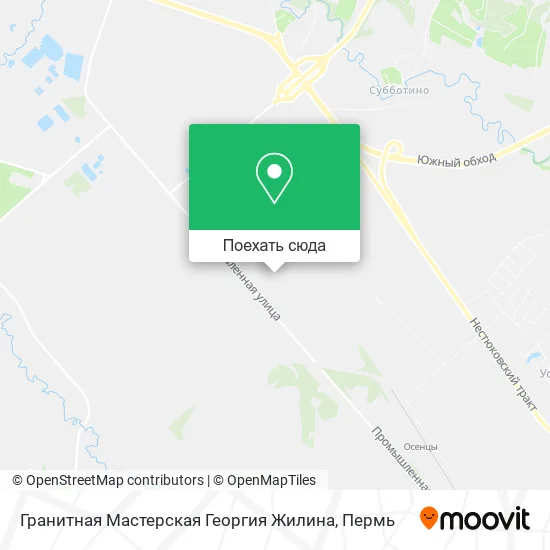 Карта Гранитная Мастерская Георгия Жилина