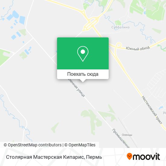 Карта Столярная Мастерская Кипарис