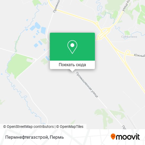 Карта Пермнефтегазстрой